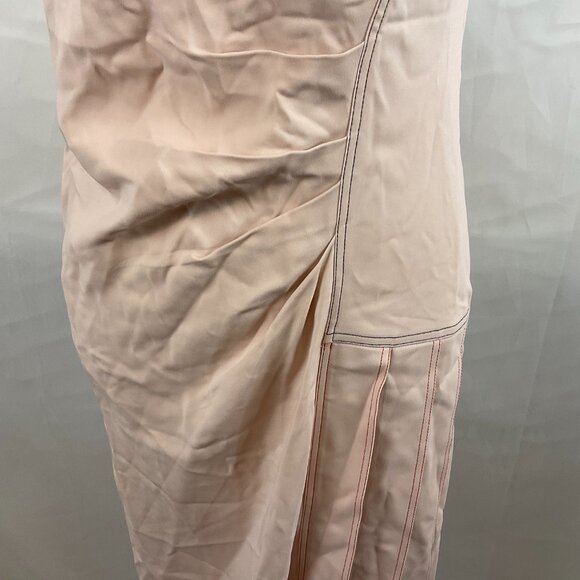 Sportmax Dress M Light Pink Cap Sleeve Pleat Ruched Detail Max Mara - Picture 5 of 13